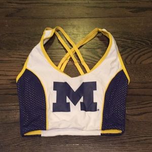 University of Michigan Sports Bra